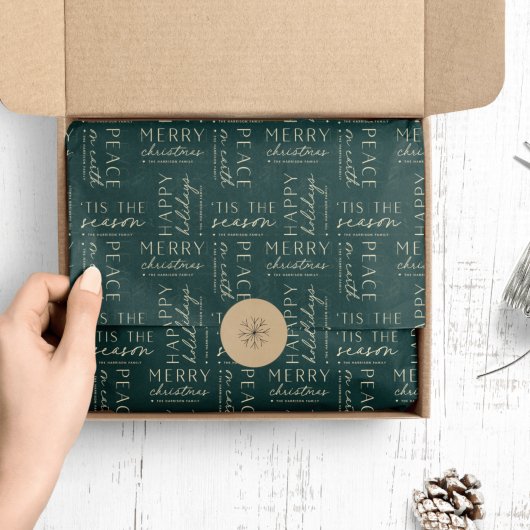 Alle feestdagen worden gepersonaliseerd tissuepapier