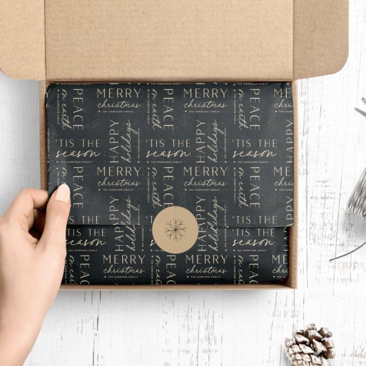 Alle feestdagen worden gepersonaliseerd tissuepapier