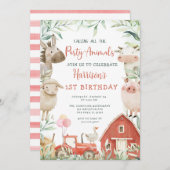 Alle feestdieren Boerderij verjaardag Kaart (Voorkant / Achterkant)