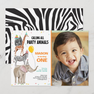 Alle feestdieren dierentuin Wild Boy Birthday Kaart