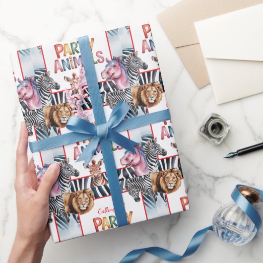 Alle feestdieren Kinderen verjaardagsfeestje Cadeaupapier (Geschenken)