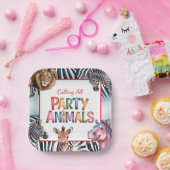 Alle feestdieren Kinderen verjaardagsfeestje Papieren Bordje (Feest)