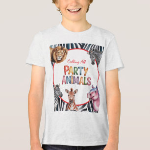 Alle feestdieren Kinderen verjaardagsfeestje Tri-Blend Shirt