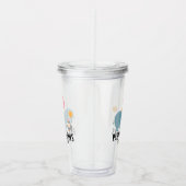 Alle feestdieren verjaardagsfeest acryl drinkbeker (Rechts)