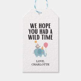 Alle feestdieren verjaardagsfeest cadeaulabel