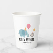 Alle feestdieren verjaardagsfeest papieren bekers (Achterkant)