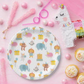 Alle feestdieren verjaardagsfeest papieren bordje (Feest)