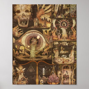 Alle fertion Vildhjarta Masstaden onder Vatten Poster