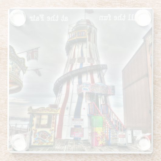 Alle fines van het Fair Helter Skelter Glazen Onderzetter (Achterkant)