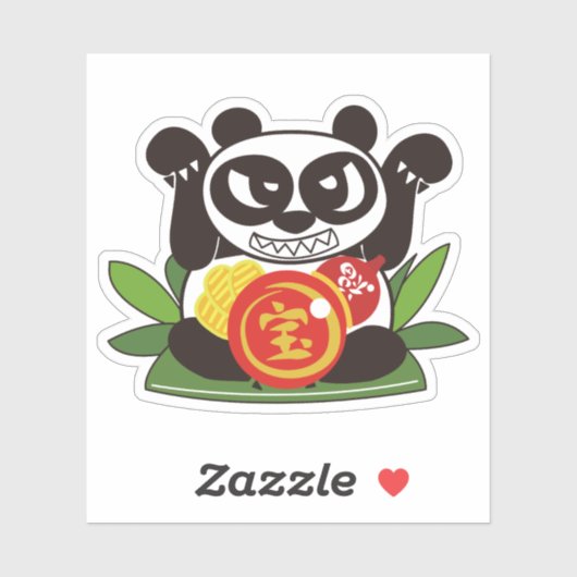 Alle Fortune Panda God Sticker (Vel)