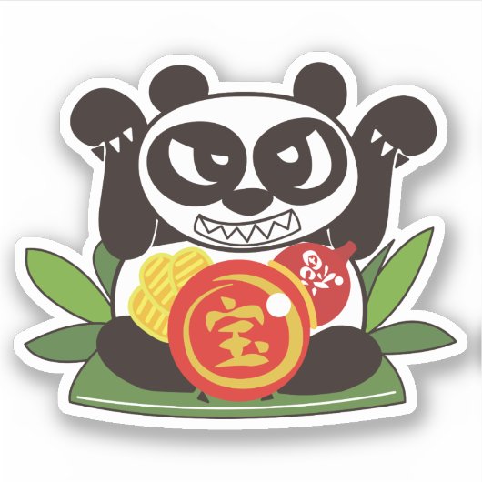 Alle Fortune Panda God Sticker (Voorkant)