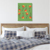 Alle fotoafdrukken met blaasbloem canvas afdruk (Insitu (Slaapkamer))