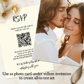 Alle foto's in een Vellum achtergrond bruiloft Kaart