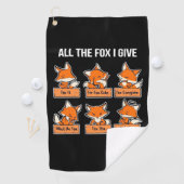 Alle Fox die ik geef Golfhanddoek (Insitu)