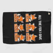 Alle Fox die ik geef Golfhanddoek (Horizontaal)
