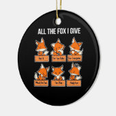 Alle Fox die ik geef Keramisch Ornament (Links)