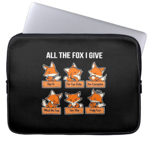 Alle Fox die ik geef Laptop Sleeve