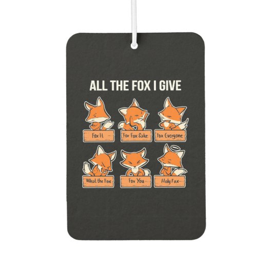 Alle Fox die ik geef Luchtverfrisser (Voorkant)