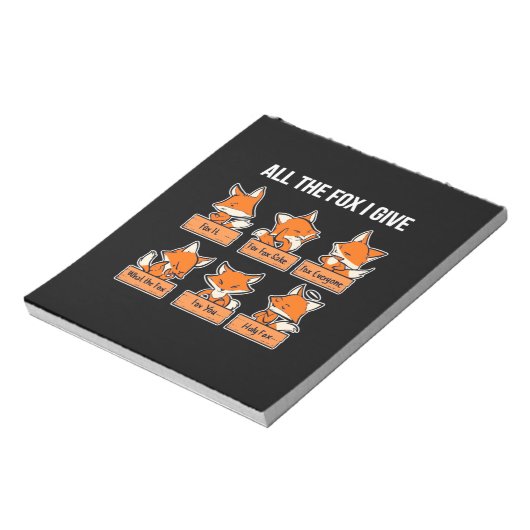 Alle Fox die ik geef Notitieblok (Linkerzijde)