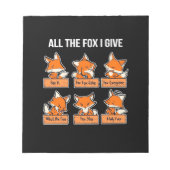 Alle Fox die ik geef Notitieblok (Voorkant)
