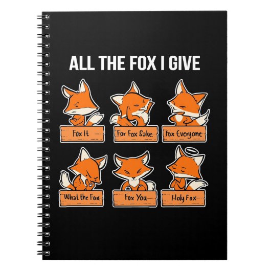 Alle Fox die ik geef Notitieboek (Voorkant)
