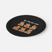 Alle Fox die ik geef Papieren Bordje (Gekanteld)