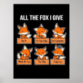 Alle Fox die ik geef Poster (Voorkant)