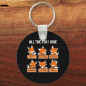 Alle Fox die ik geef Sleutelhanger (Voorkant)