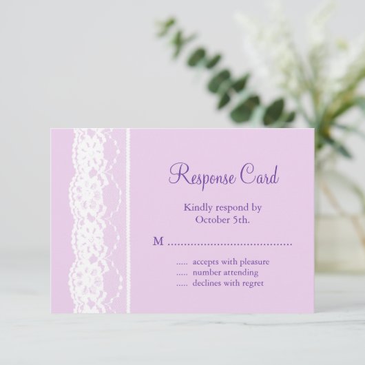 Alle  Franse Lace RSVP (lila) (Staand voorkant)