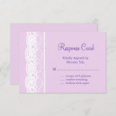 Alle Franse Lace RSVP (lila) (Voorkant / Achterkant)