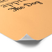 Alle gasten moeten door de hond worden goedgekeurd poster (Hoek)