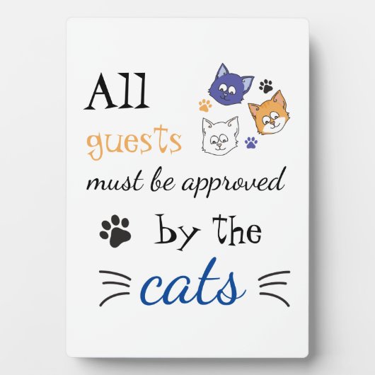 Alle gasten moeten door de katten worden goedgekeu fotoplaat (voorkant)