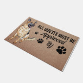 Alle gasten moeten worden goedgekeurd met de naam  deurmat (Schuin)