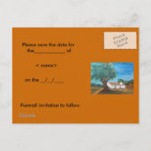 alle gebeurtenissen - Sla de datum op Aankondigingskaart (Achterkant)