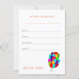 Alle gebeurtenisuitnodiging kaart