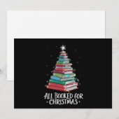 Alle geboekt voor kerst bibliothecaris XMA boek li Feestdagenkaart (Voorkant / Achterkant)
