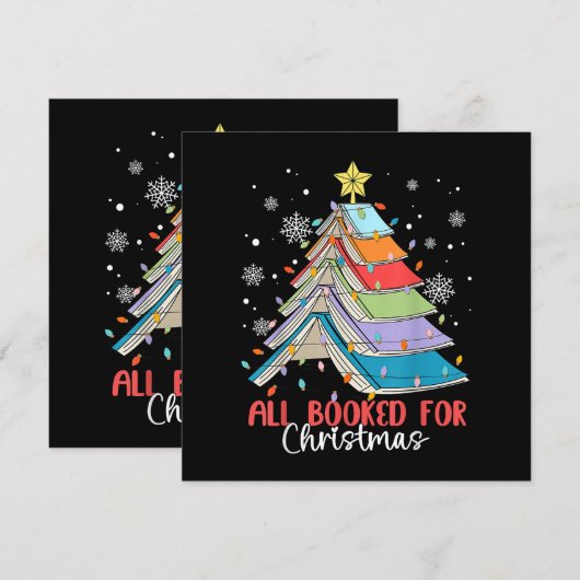 Alle geboekt voor Kerstboek Kerstboom Licht Kaart (Voorkant / Achterkant)