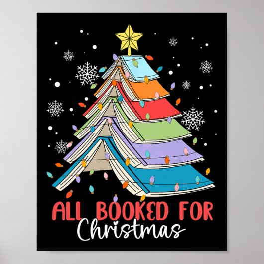 Alle geboekt voor Kerstboek Kerstboom Licht Poster (Voorkant)