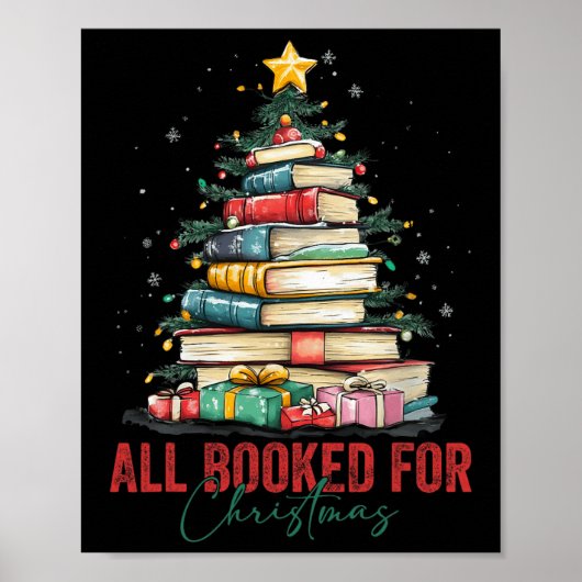 Alle geboekt voor Kerstboek Kerstboom Licht Poster (Voorkant)