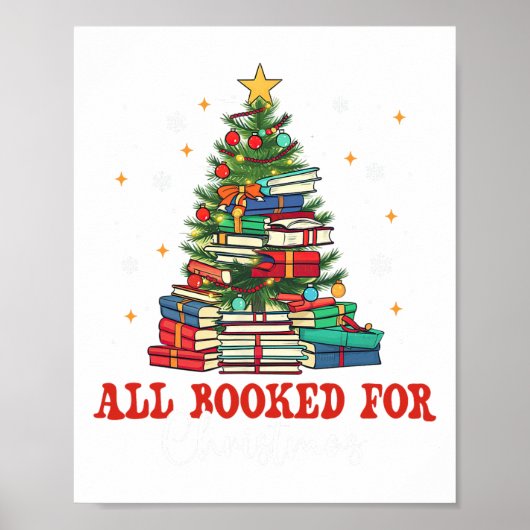 Alle geboekt voor Kerstboek Kerstboom Licht Poster (Voorkant)