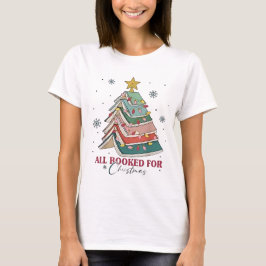 Alle geboekt voor Kerstboek Kerstboom Licht T-shirt