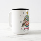Alle geboekt voor Kerstboek Kerstboom Licht Tweekleurige Koffiemok (Voorkant links)