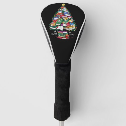 Alle geboekt voor Kerstboek Xmas Gift Librarian Golfheadcover (Voorkant)