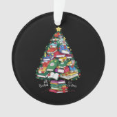Alle geboekt voor Kerstboek Xmas Gift Librarian Ornament (voorkant)