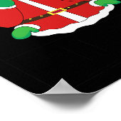 Alle gedaan Santa Christmas Sign Language Speech T Poster (Hoek)