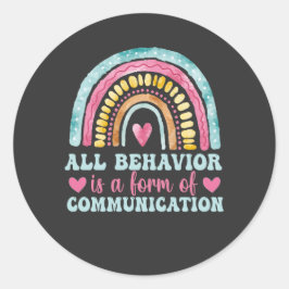 Alle Gedrag Is Een Communicatievorm Ronde Sticker