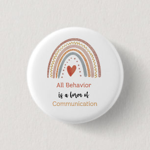 Alle Gedragsvormen van Communicatie Autisme Specia Ronde Button 3,2 Cm
