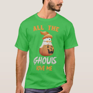 Alle geesten houden van Boo Ghost Spooky Pumpkin H T-shirt