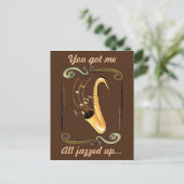 Alle geJazzed Valentijnsdag Briefkaart (Staand voorkant)