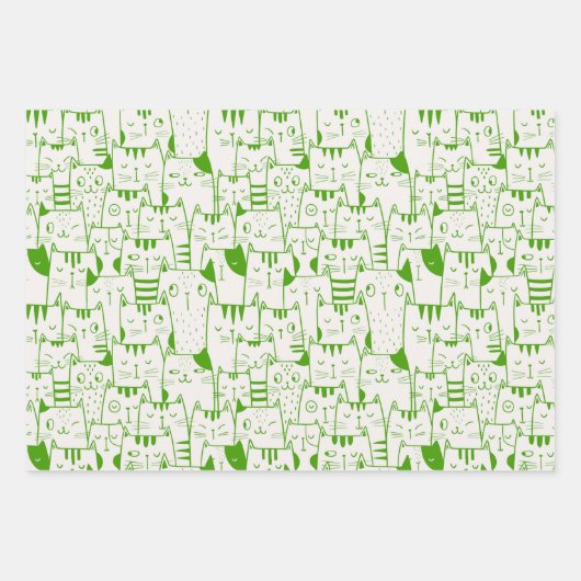 Alle Gekke Katten Inpakpapier Vel (Voorkant 3)